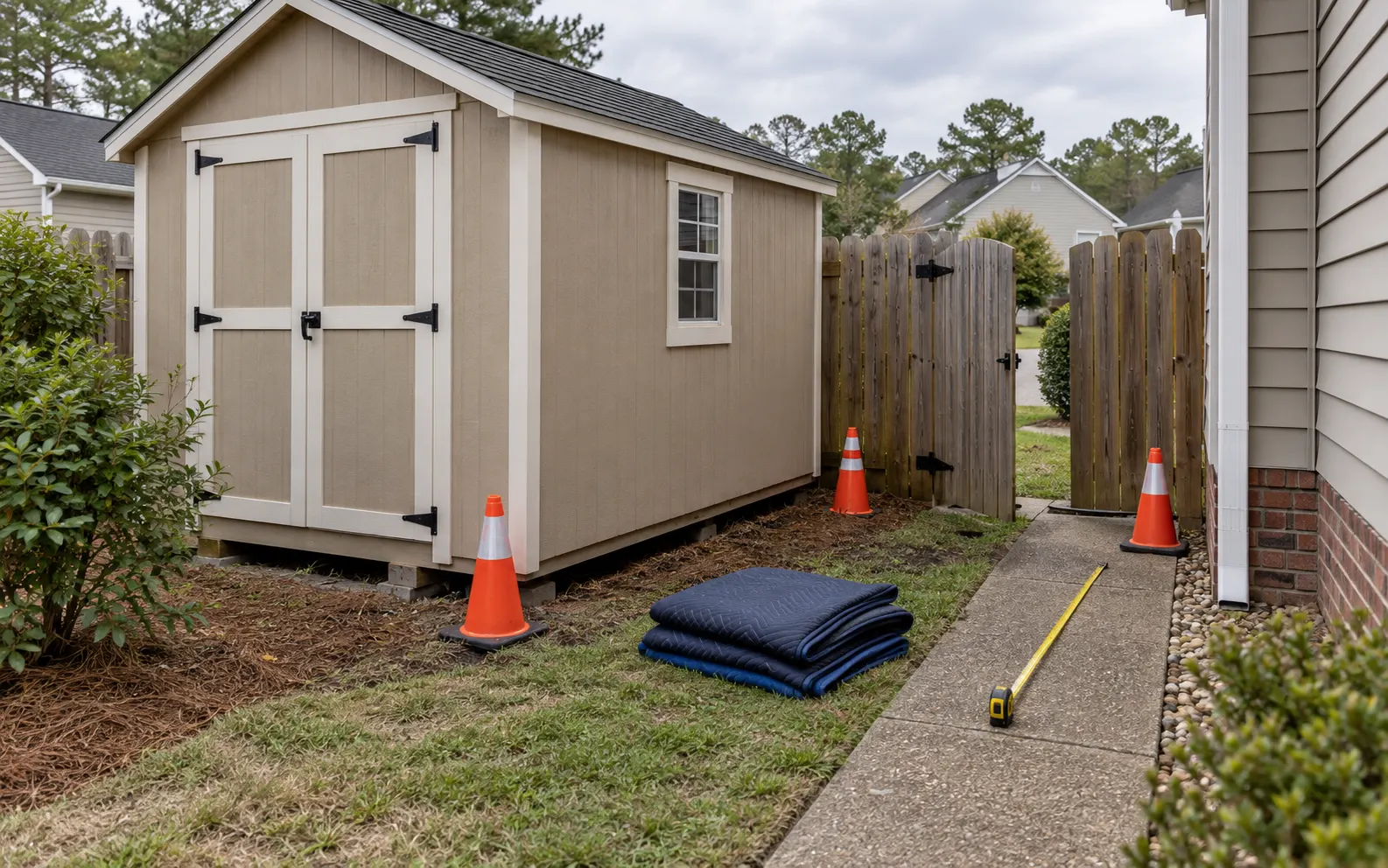 Backyard Shed Removal materials and access details
