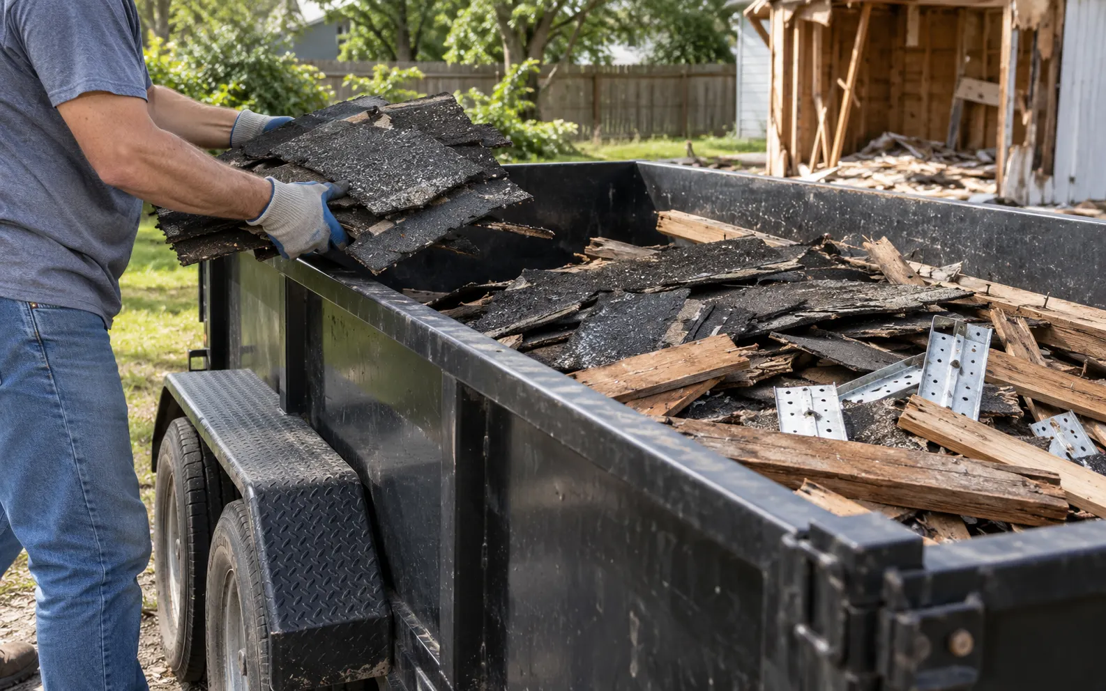 Shed Debris Removal materials and access details